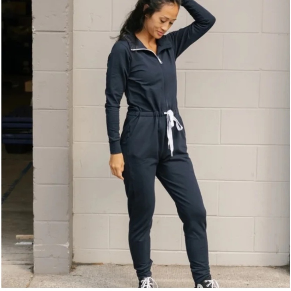 Smash + Tess Shay Romper Jumpsuit Navy